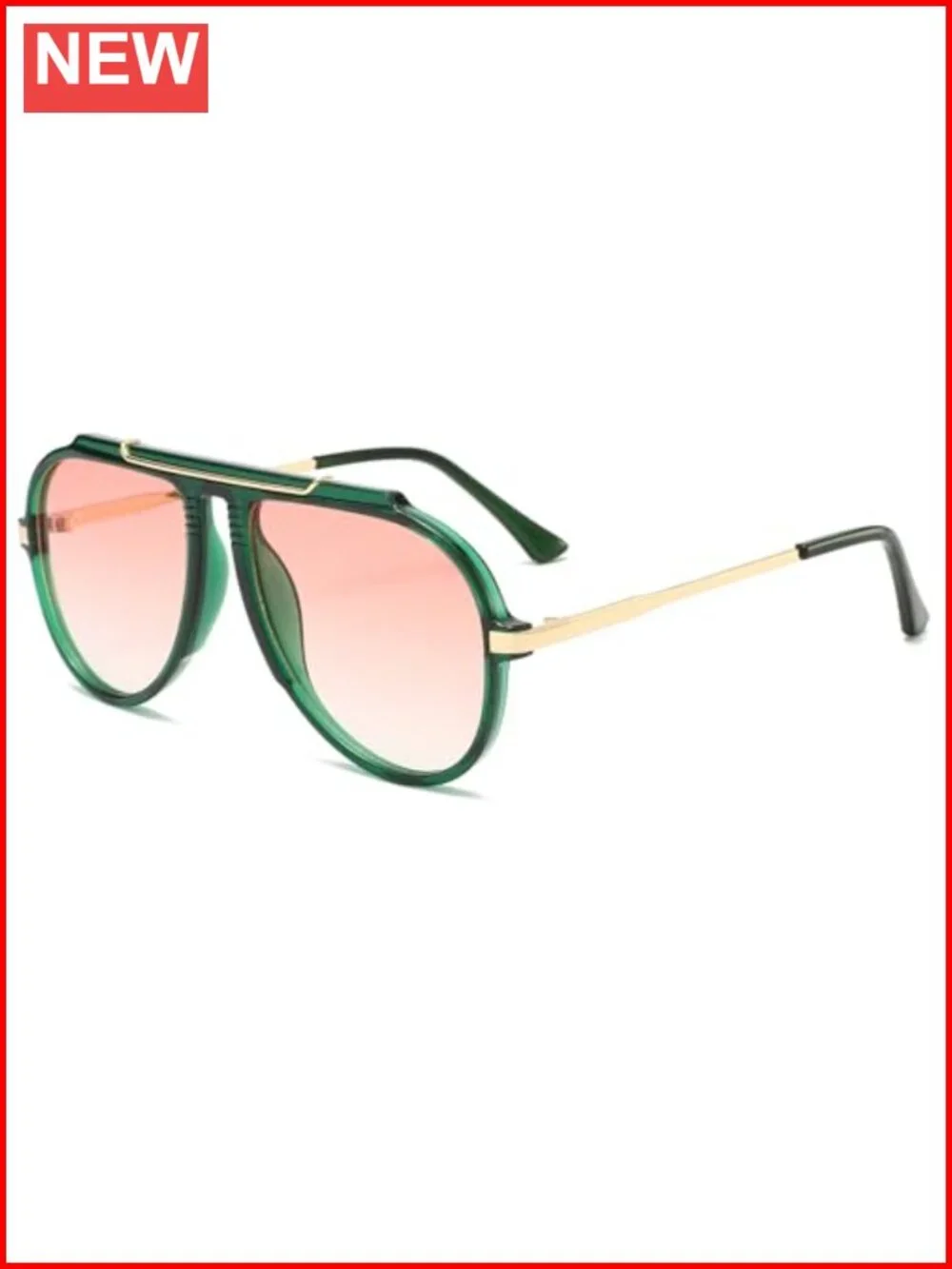Oversized Retro Pilot Sunglasses for Women Men UV400 Driving Glasses